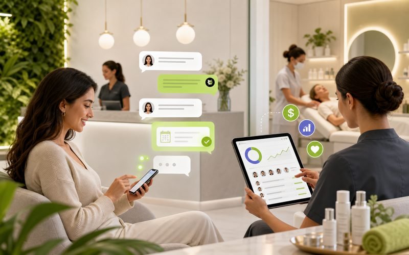 Agente de IA no WhatsApp para clínicas de saúde e estética com agendamento e recompra